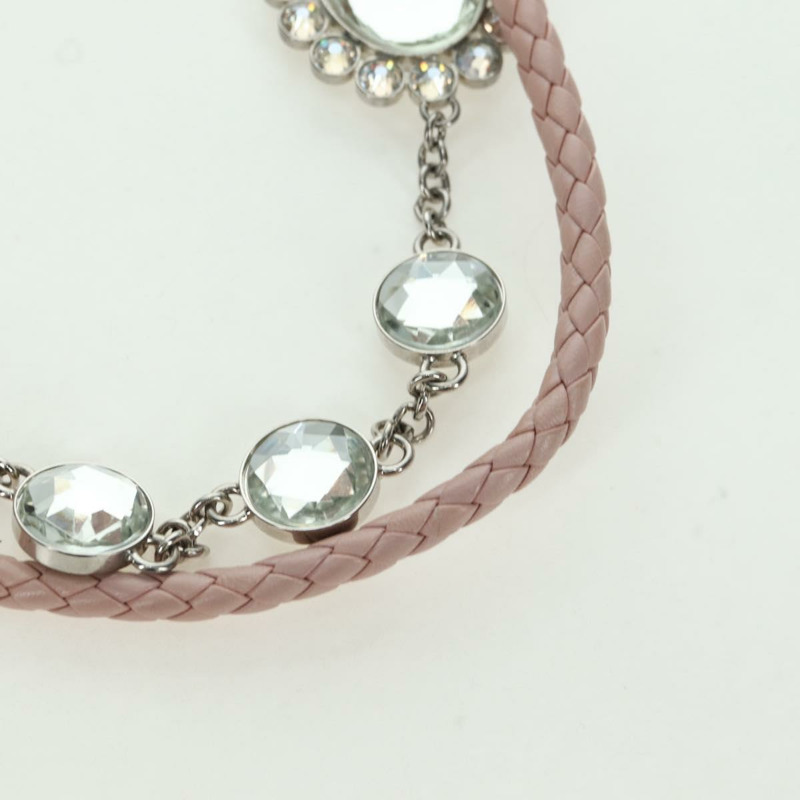 【日本直送】Miu Miu Matelasse 鏈條單肩包 皮革 2way 粉紅銀色 Auth 176382SAM-7