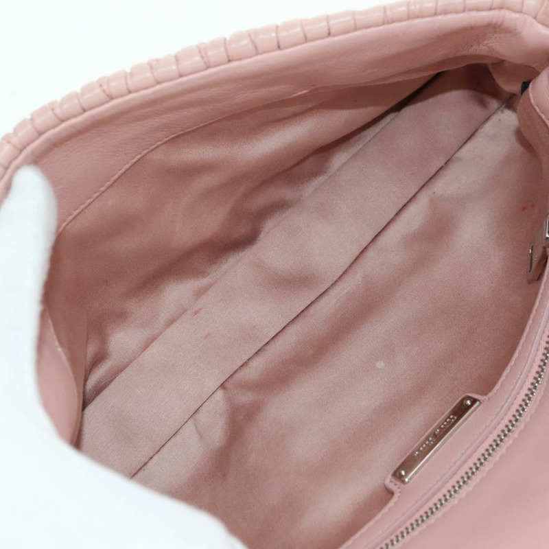 【日本直送】Miu Miu Matelasse 鏈條單肩包 皮革 2way 粉紅銀色 Auth 176382SAM-9
