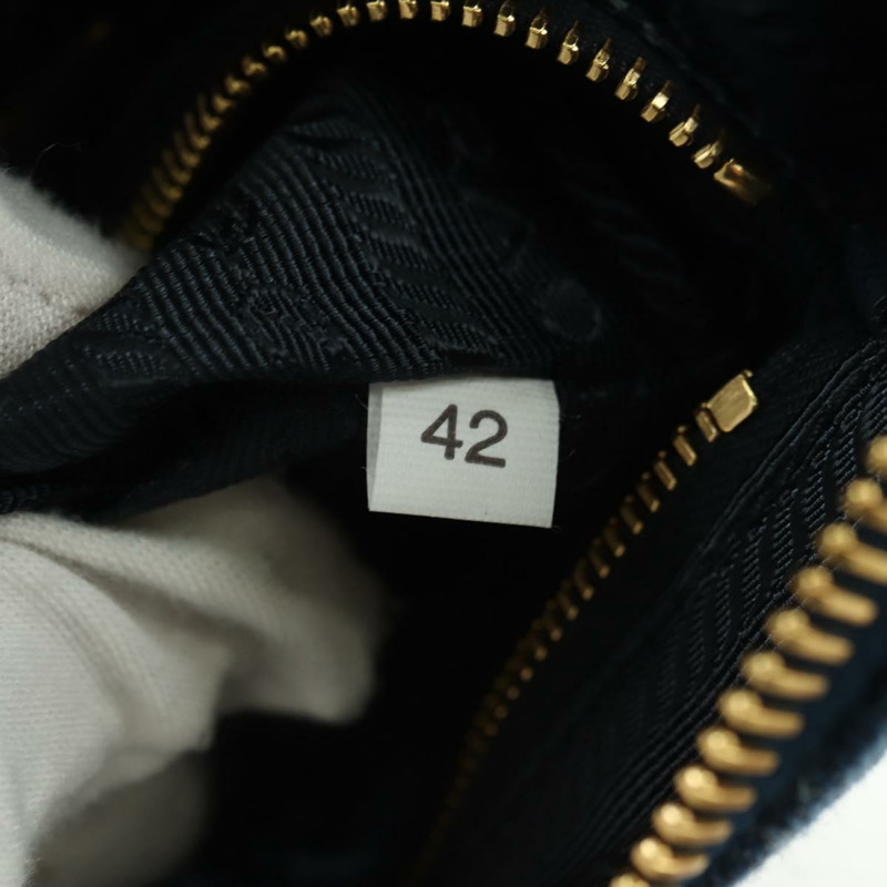 【日本直送】PRADA 手拿包 牛仔藍 金色 正品 yk20344SAM-9