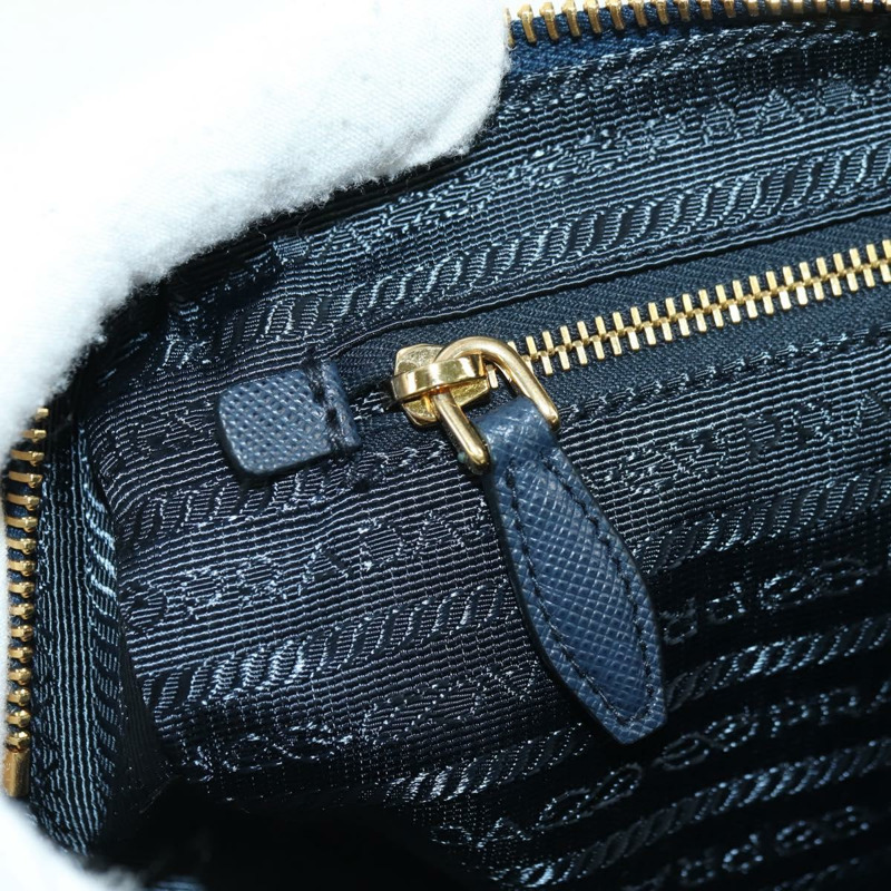【日本直送】PRADA 手拿包 牛仔藍 金色 正品 yk20344SAM-20