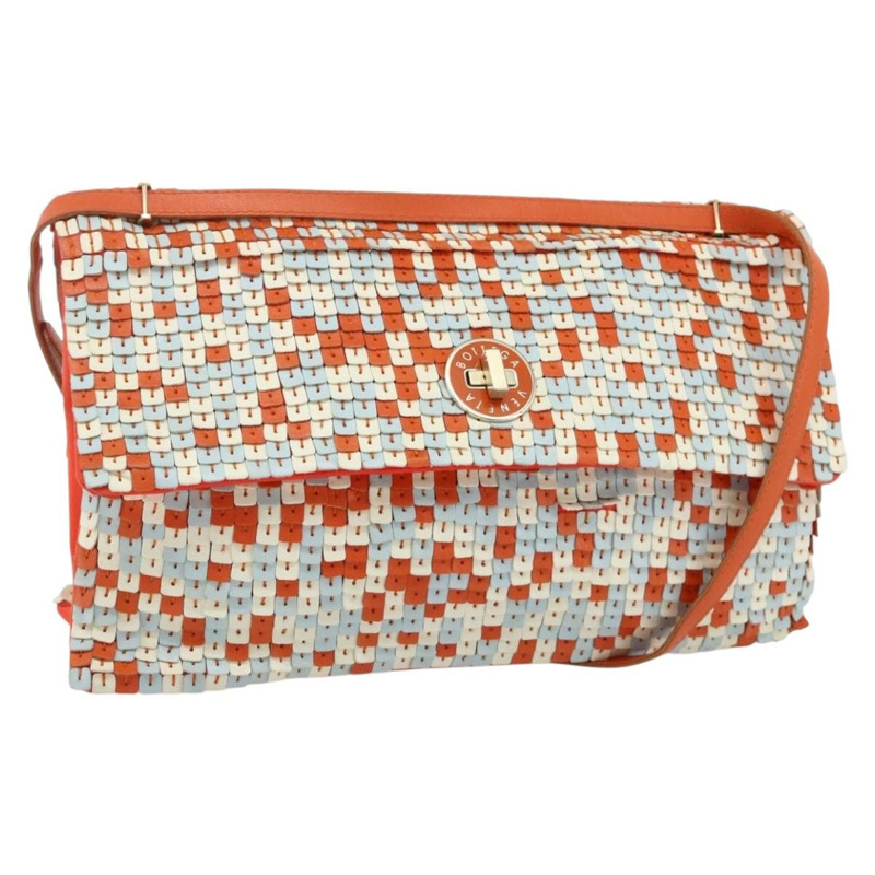 【日本直送】BOTTEGA VENETA 橙色皮革單肩包 正品 177445A-0