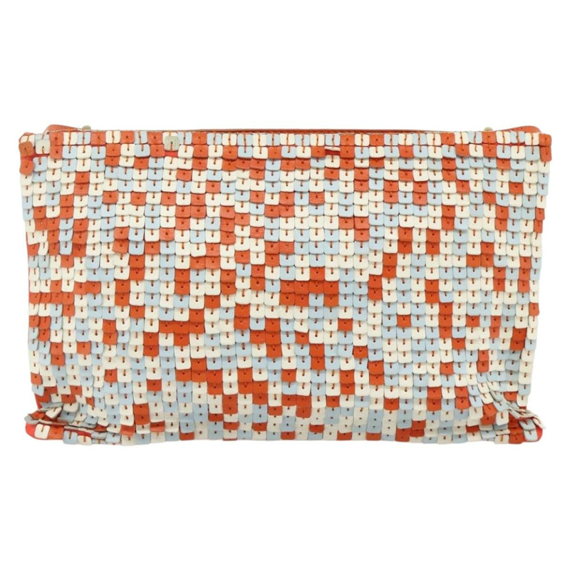 【日本直送】BOTTEGA VENETA 橙色皮革單肩包 正品 177445A-1