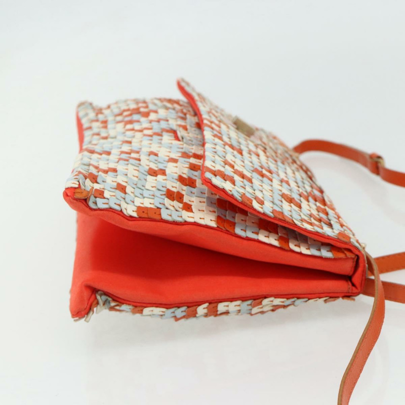 【日本直送】BOTTEGA VENETA 橙色皮革單肩包 正品 177445A-3