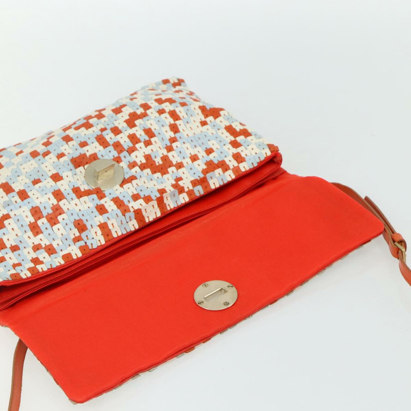 【日本直送】BOTTEGA VENETA 橙色皮革單肩包 正品 177445A-9