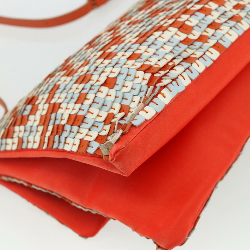 【日本直送】BOTTEGA VENETA 橙色皮革單肩包 正品 177445A-15