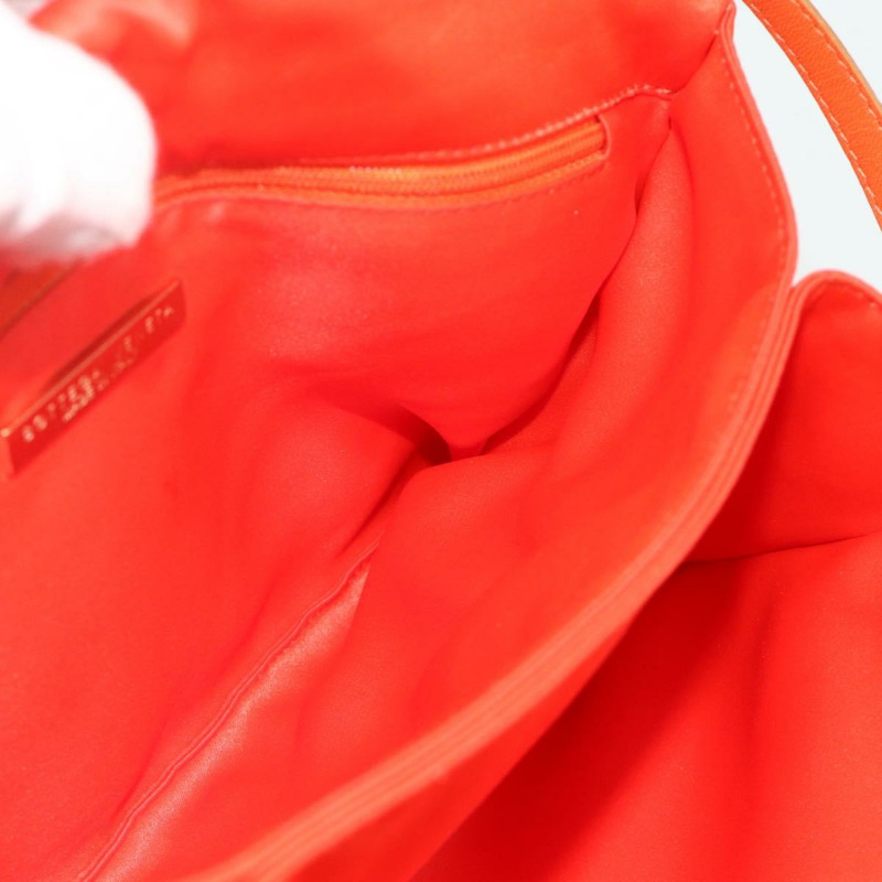 【日本直送】BOTTEGA VENETA 橙色皮革單肩包 正品 177445A-18