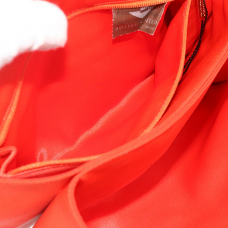 【日本直送】BOTTEGA VENETA 橙色皮革單肩包 正品 177445A-22