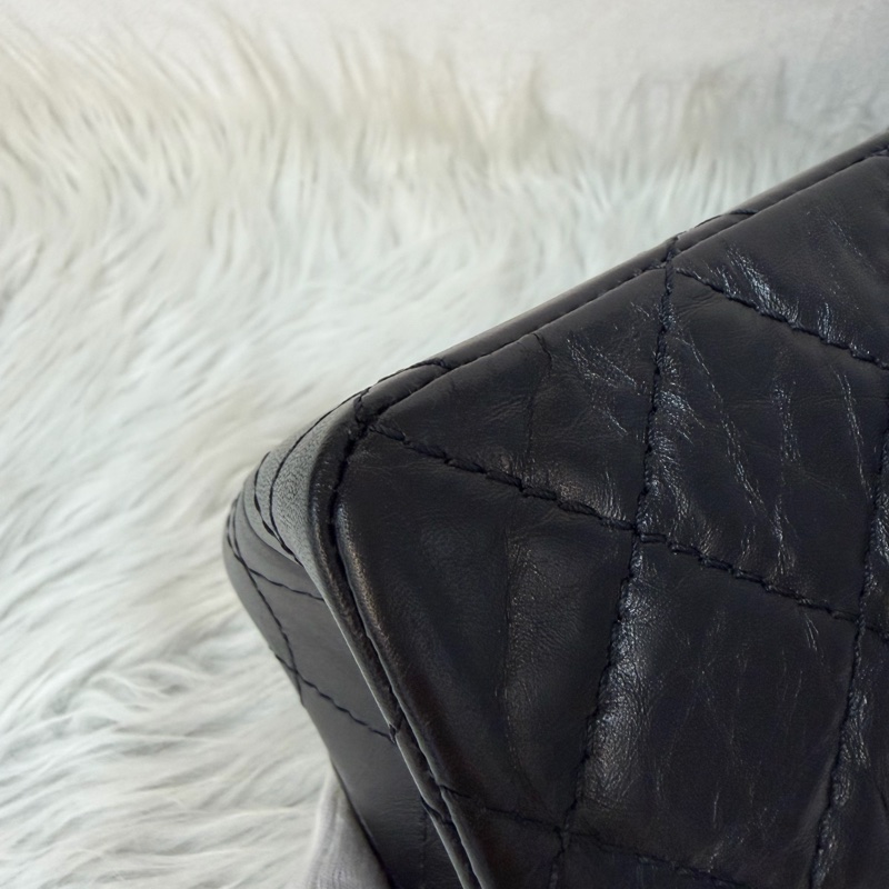 CHANEL A37587 黑色 牛皮 金鍊 28 coco 2.55 226 肩背包 斜背包-8