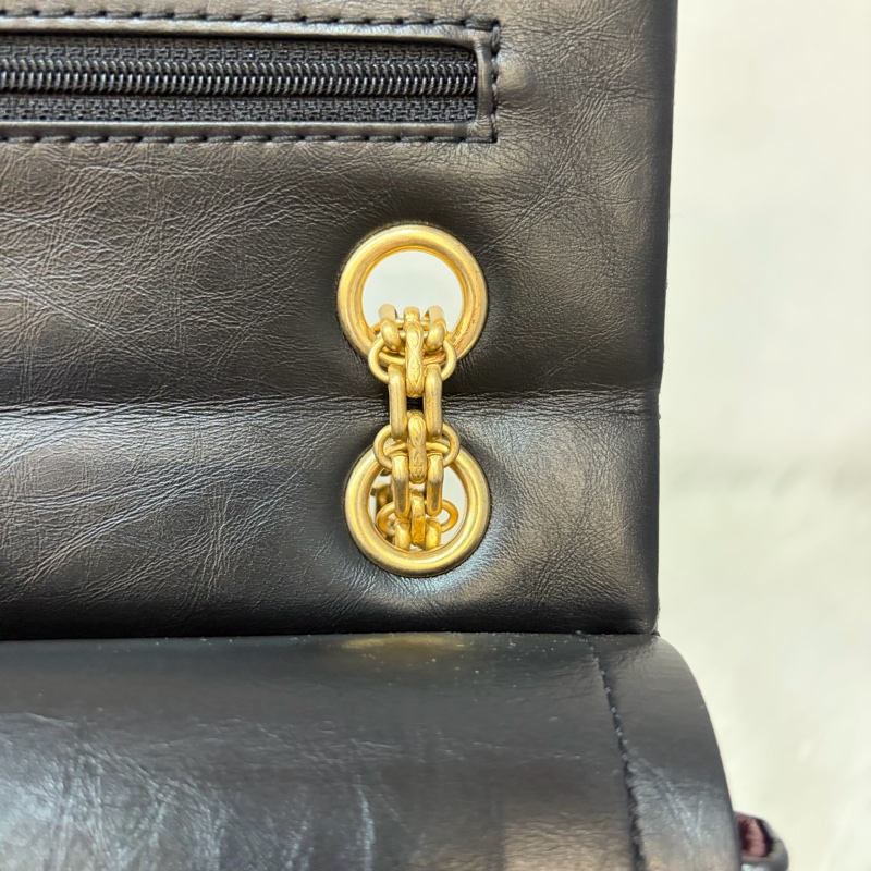 CHANEL A37587 黑色 牛皮 金鍊 28 coco 2.55 226 肩背包 斜背包-27