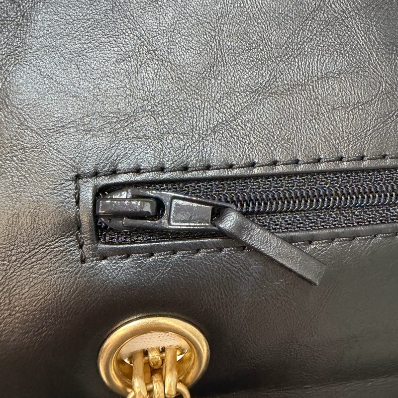 CHANEL A37587 黑色 牛皮 金鍊 28 coco 2.55 226 肩背包 斜背包-31