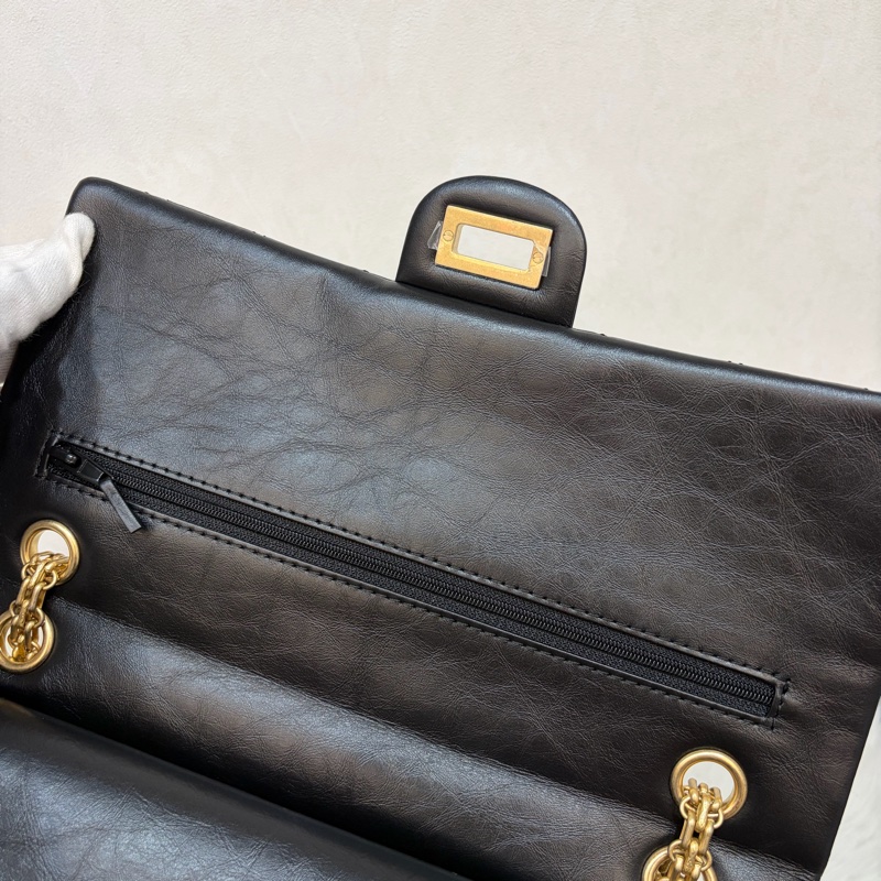 CHANEL A37587 黑色 牛皮 金鍊 28 coco 2.55 226 肩背包 斜背包-32