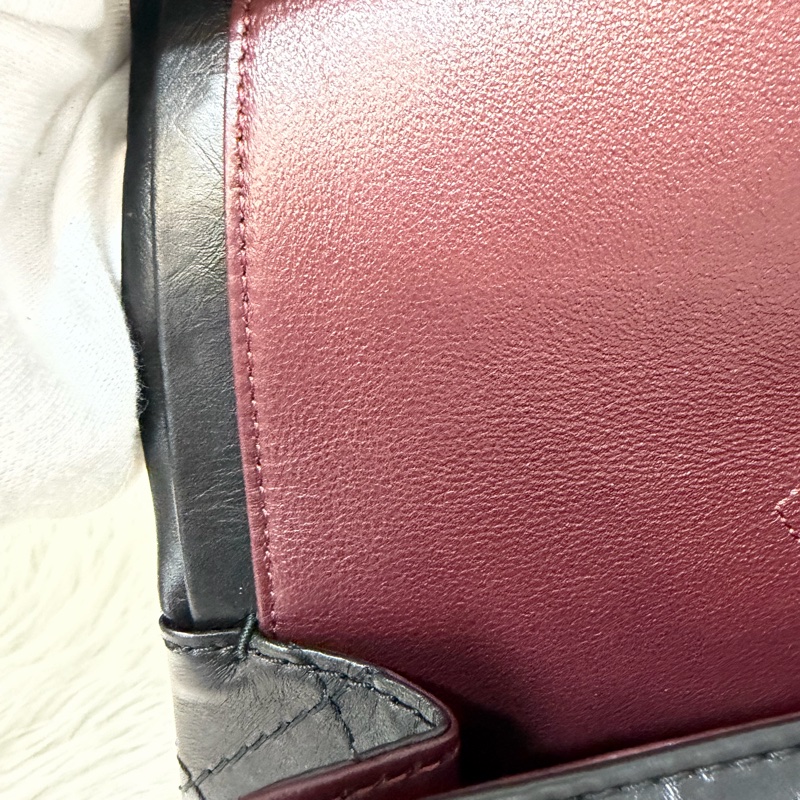 CHANEL A37587 黑色 牛皮 金鍊 28 coco 2.55 226 肩背包 斜背包-35