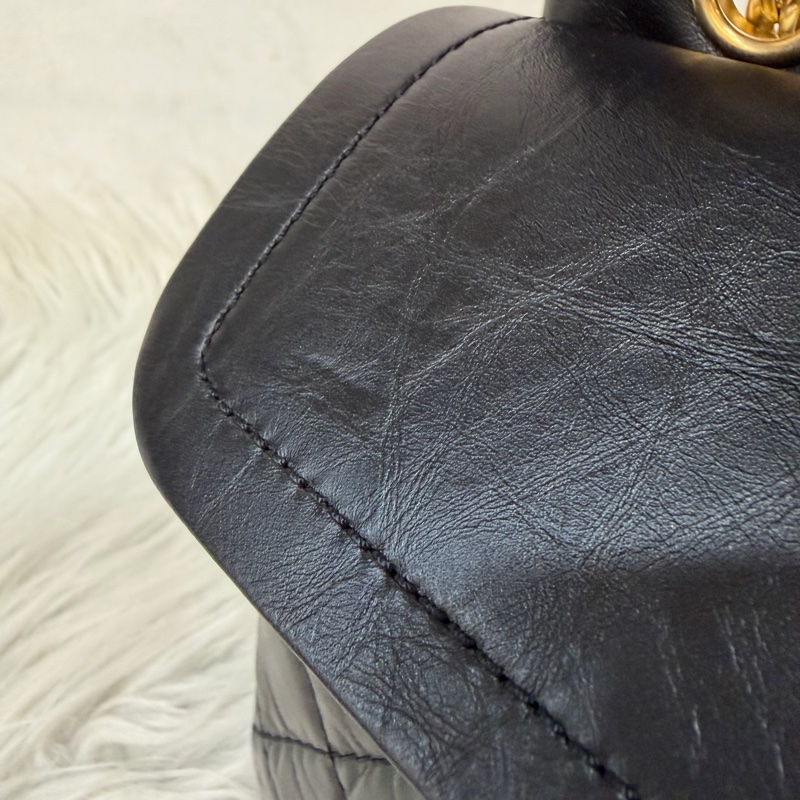 CHANEL A37587 黑色 牛皮 金鍊 28 coco 2.55 226 肩背包 斜背包-41