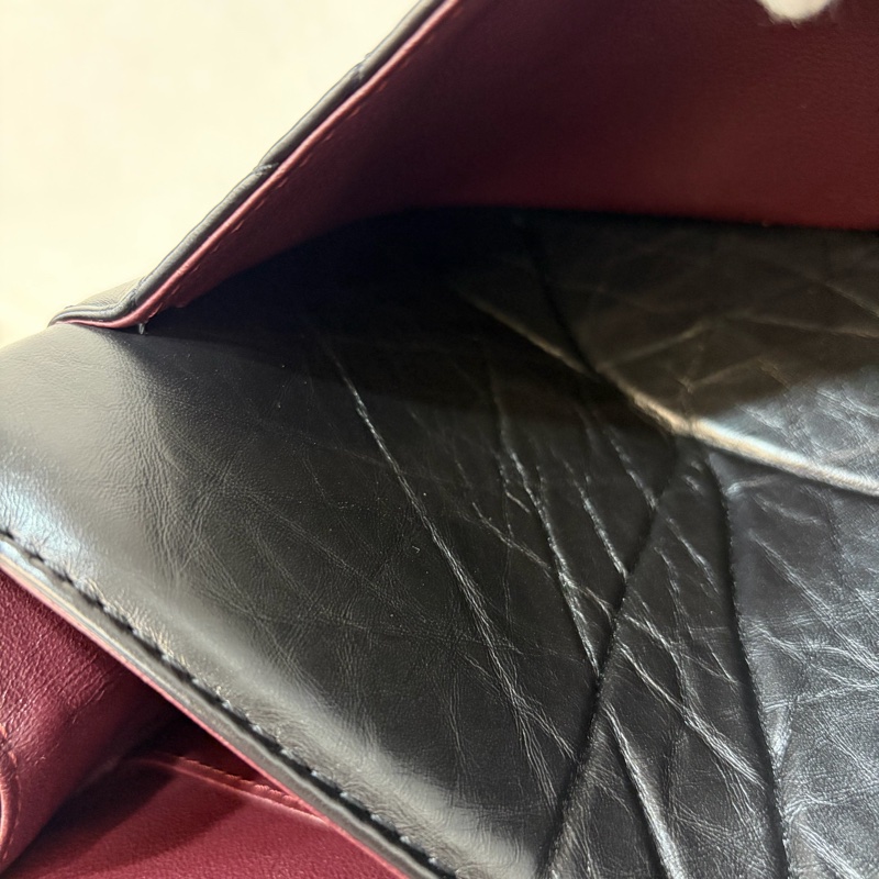 CHANEL A37587 黑色 牛皮 金鍊 28 coco 2.55 226 肩背包 斜背包-44