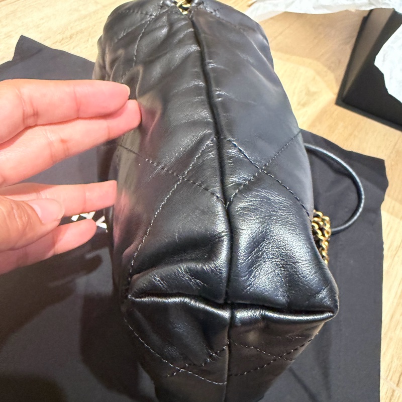 “全網最低價”Chanel22 mini 亮面小牛皮金屬黑-9