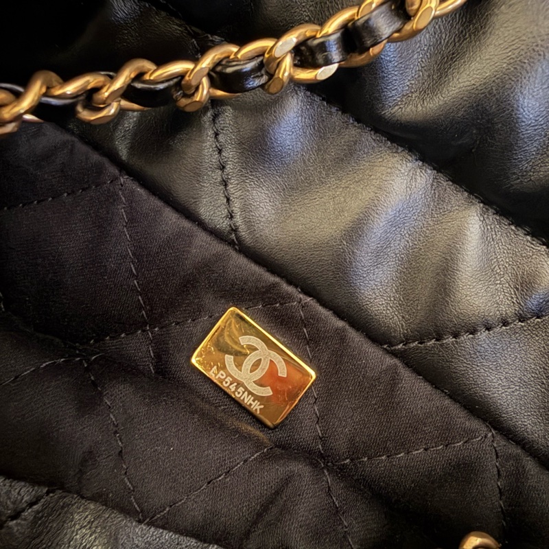 “全網最低價”Chanel22 mini 亮面小牛皮金屬黑-14