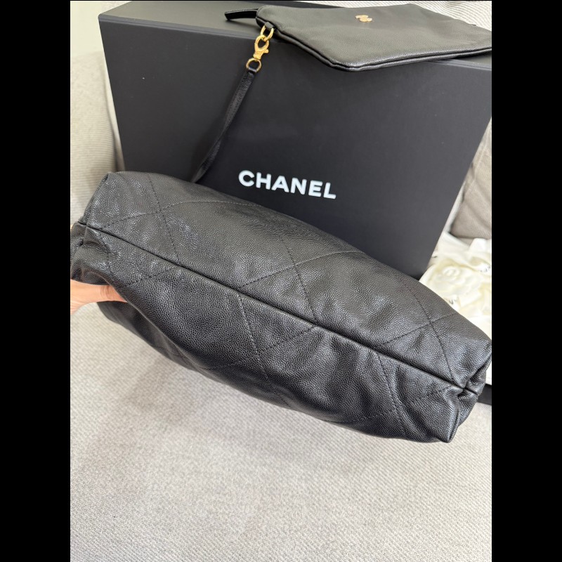 香奈兒22 bag小號黑色荔枝皮-12