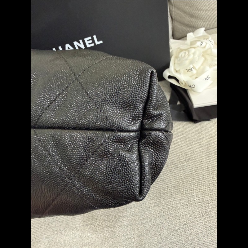 香奈兒22 bag小號黑色荔枝皮-16