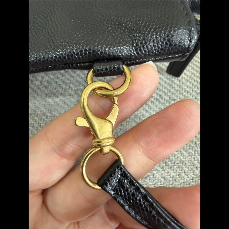 香奈兒22 bag小號黑色荔枝皮-21