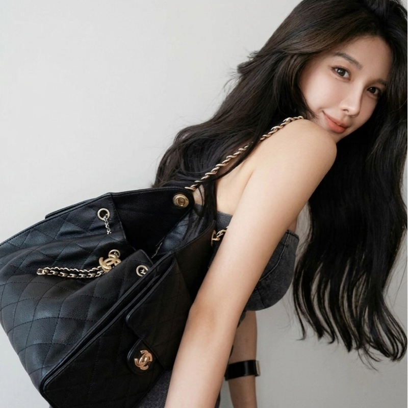 Chanel/香奈兒 25bag鴛鴦金銀鏈油臘皮中號 全新全套未使用 尺寸40*30*15-2