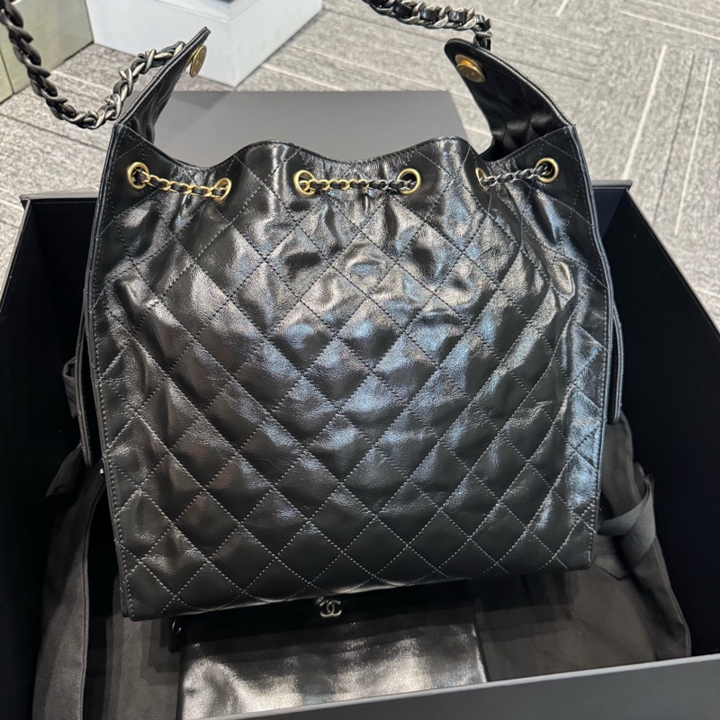 Chanel/香奈兒 25bag鴛鴦金銀鏈油臘皮中號 全新全套未使用 尺寸40*30*15-6