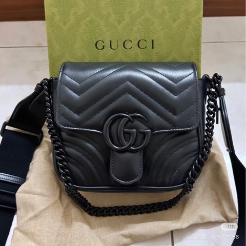 全新全配❤️ gucci #馬蒙 #soblack #郵差包 #方胖子