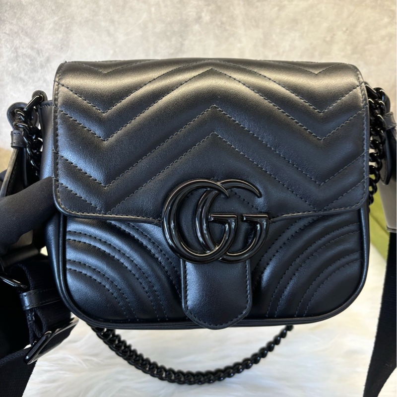 全新全配❤️ gucci #馬蒙 #soblack #郵差包 #方胖子-6