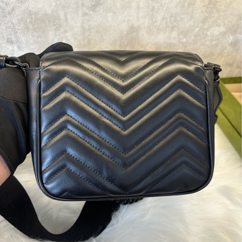 全新全配❤️ gucci #馬蒙 #soblack #郵差包 #方胖子-9