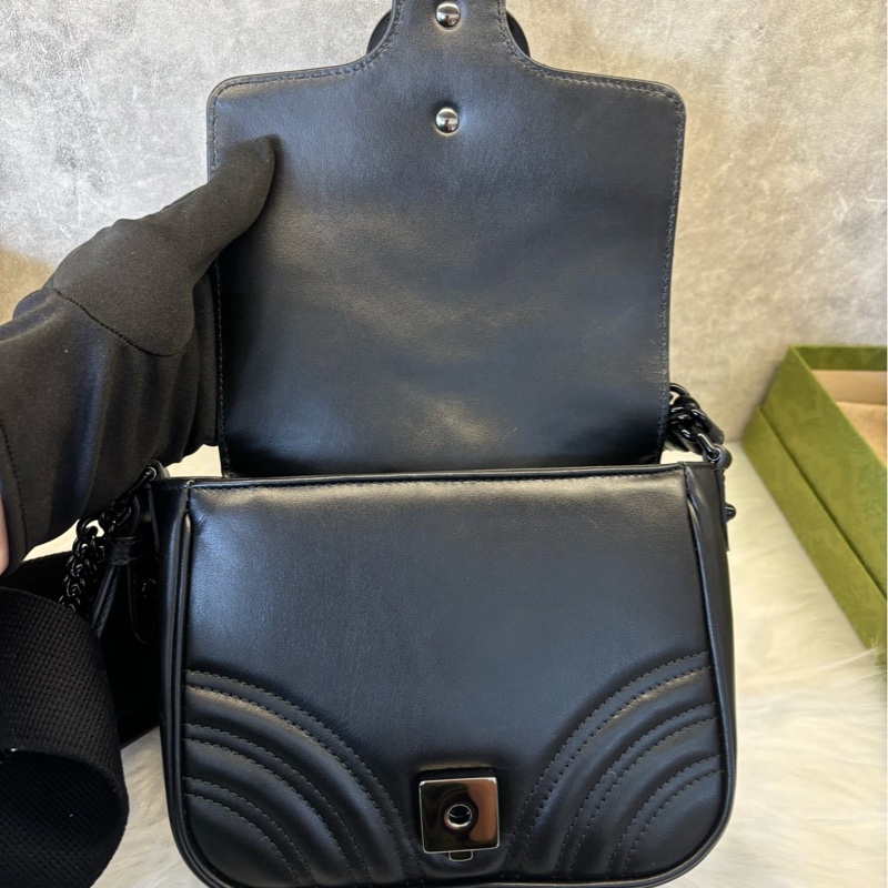 全新全配❤️ gucci #馬蒙 #soblack #郵差包 #方胖子-10