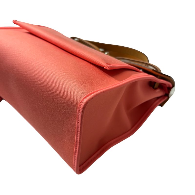 Used HERMÈS Herbag 31 Cross Body Bag Pink Brown PHW-7