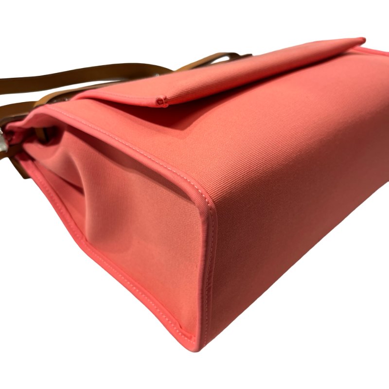 Used HERMÈS Herbag 31 Cross Body Bag Pink Brown PHW-9