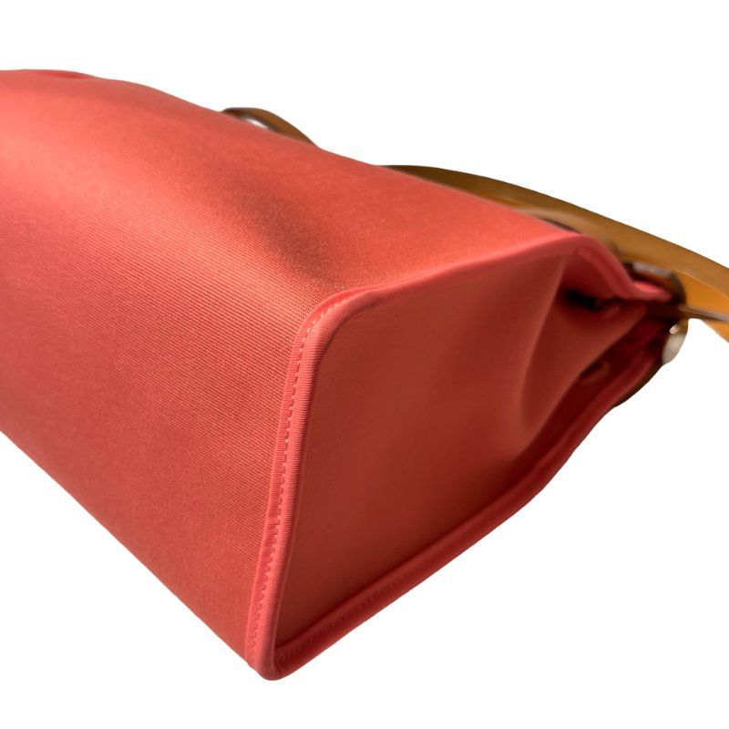 Used HERMÈS Herbag 31 Cross Body Bag Pink Brown PHW-13