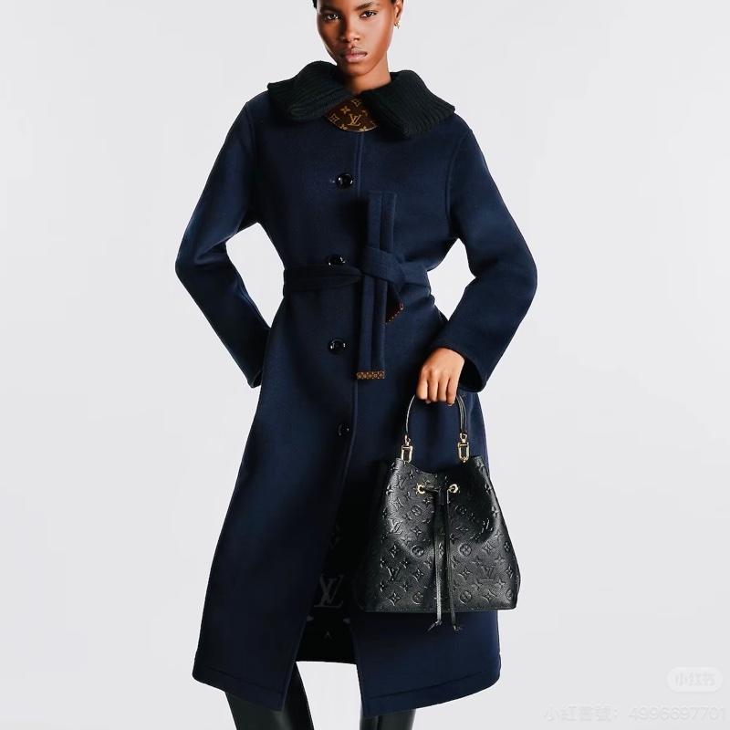 Louis Vuitton路易威登NeoNoé中號黑金壓紋老花牛皮水桶包🪣-3