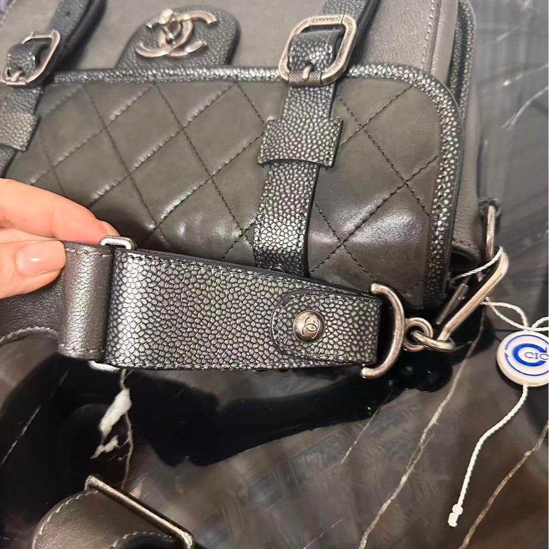 全新全配❤️ 香奈兒 #珍珠魚皮 #荔枝皮 #劍橋包 #孟買cf-19