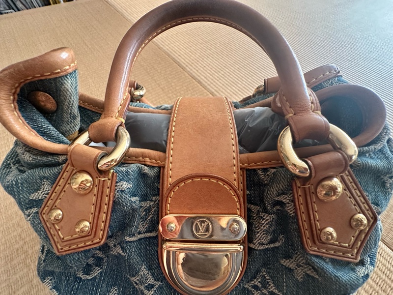 ： 【稀有/絕版】LV Louis Vuitton Neo Speedy 丹寧牛仔 醫生包 手提包-11