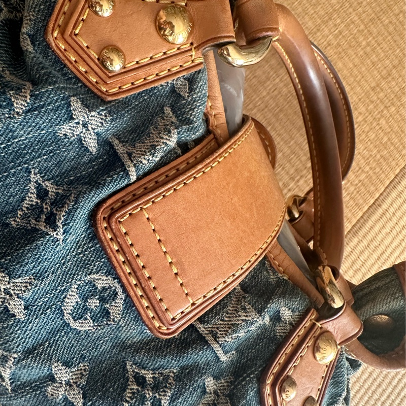 ： 【稀有/絕版】LV Louis Vuitton Neo Speedy 丹寧牛仔 醫生包 手提包-12
