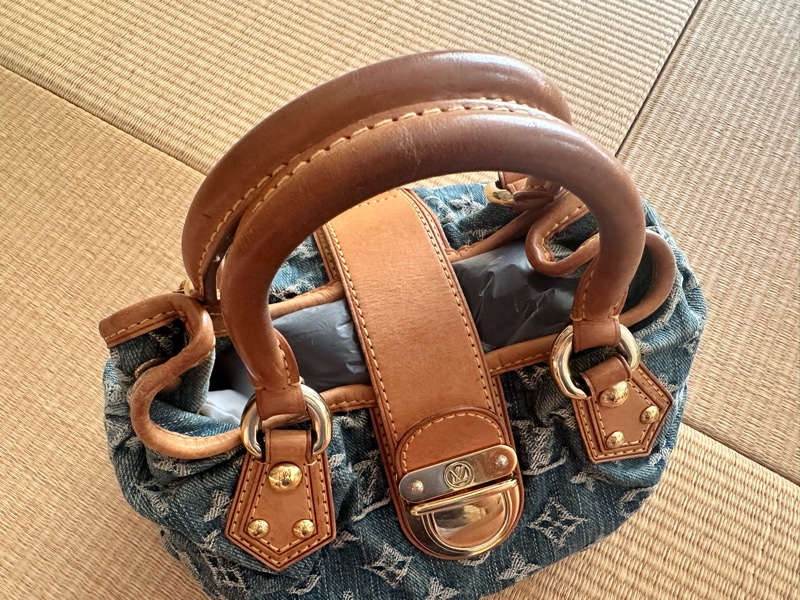 ： 【稀有/絕版】LV Louis Vuitton Neo Speedy 丹寧牛仔 醫生包 手提包-13