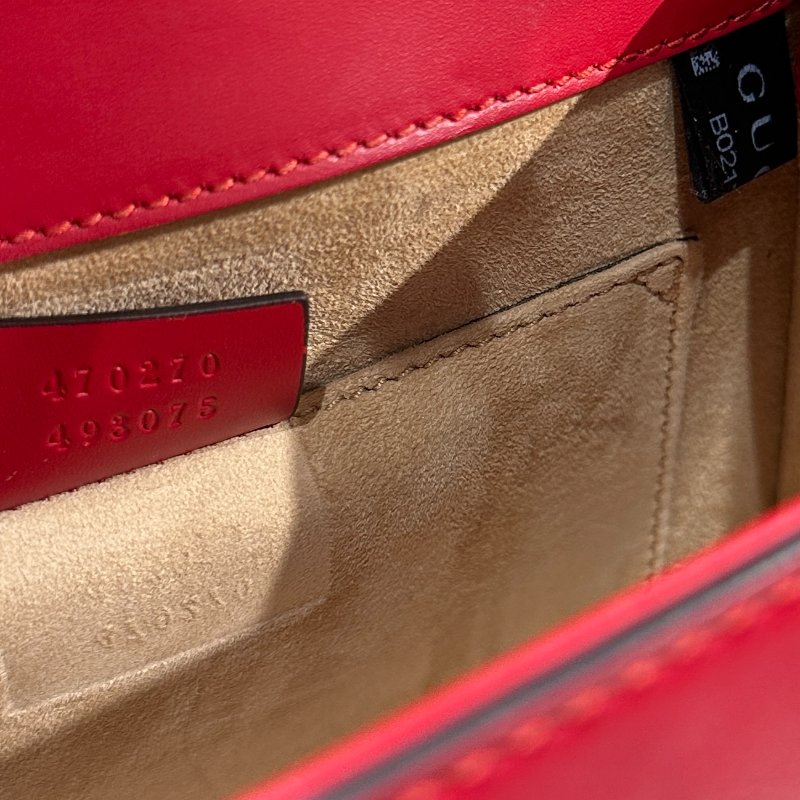 Used GUCCI SYLVIE Cross Body Bag Red GHW-9