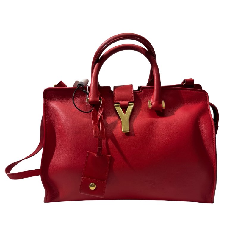 Used SAINT LAURENT Two Way Shoulder Bag Red GHW-0