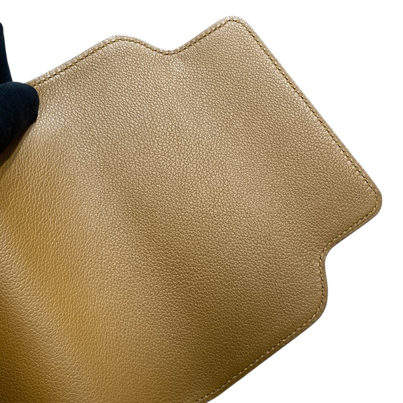 HERMES 愛馬仕 ROULIS 18 豬鼻子 皮革 肩背包 卡其色 淡金釦-7