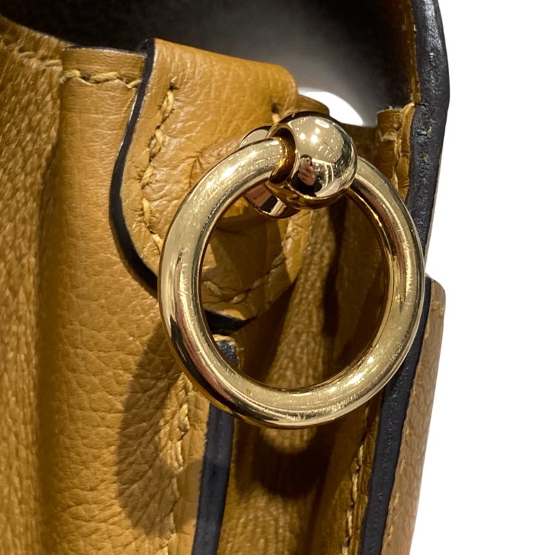 HERMES 愛馬仕 ROULIS 18 豬鼻子 皮革 肩背包 卡其色 淡金釦-13