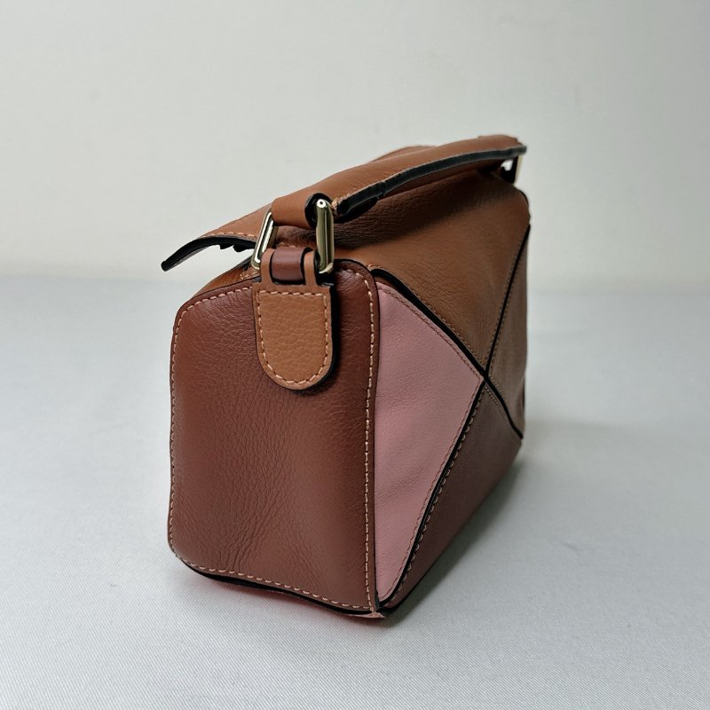 LOEWE Mini Puzzle拚色斜背包-5