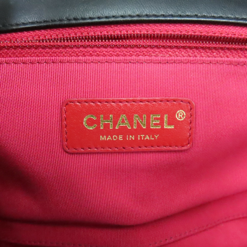 黑色 牛皮 菱格紋 Chain Flap Bag 肩背包 (無卡)【CHANEL 香奈兒】-6