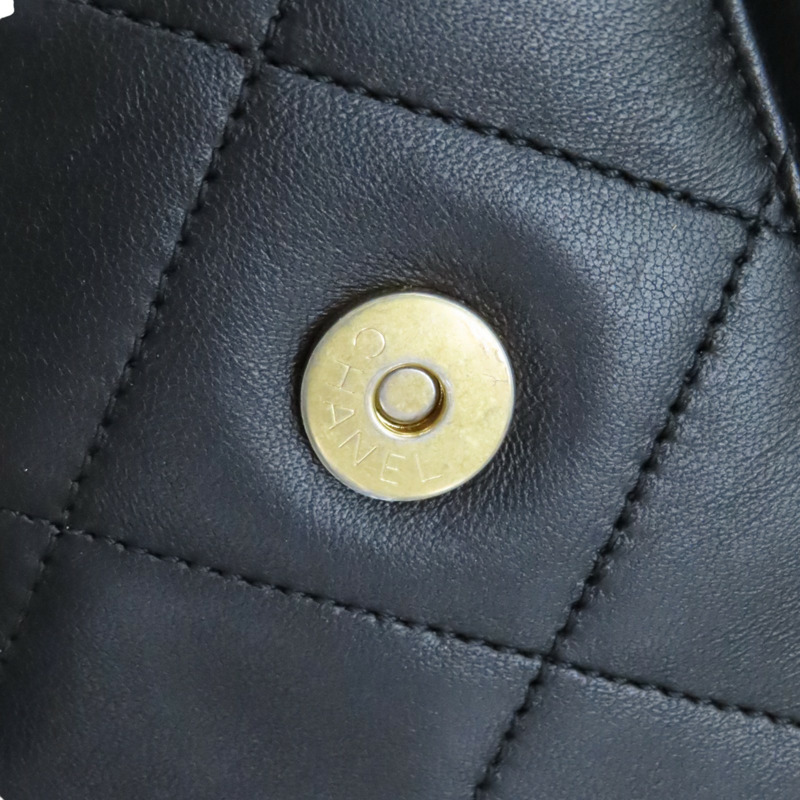 黑色 牛皮 菱格紋 Chain Flap Bag 肩背包 (無卡)【CHANEL 香奈兒】-13