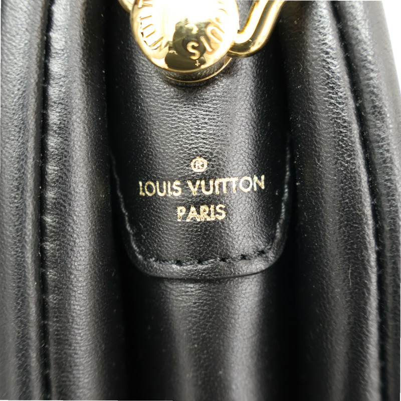 黑色 原花壓紋 羊皮 Coussin PM 肩背包 M21260【LOUIS VUITTON LV 路易威登】 M21260-5