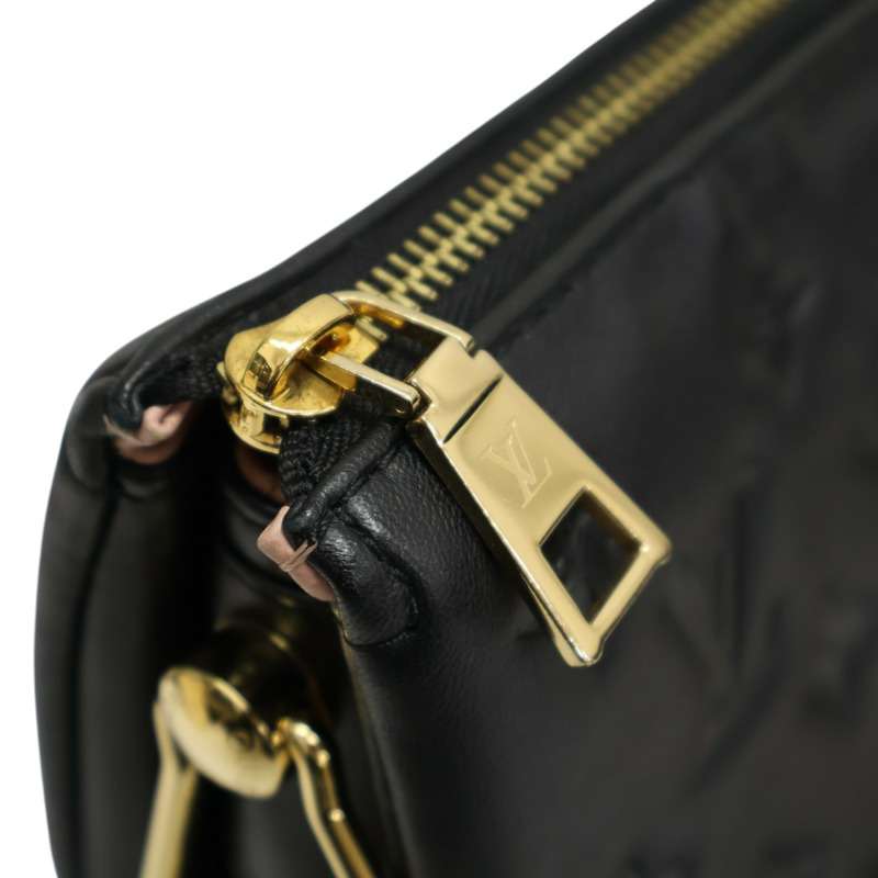 黑色 原花壓紋 羊皮 Coussin PM 肩背包 M21260【LOUIS VUITTON LV 路易威登】 M21260-8