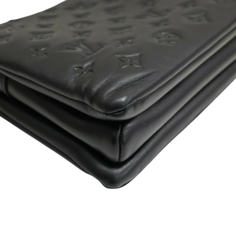 黑色 原花壓紋 羊皮 Coussin PM 肩背包 M21260【LOUIS VUITTON LV 路易威登】 M21260-11