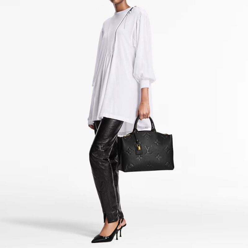 LV Grand Palais黑壓紋托特包-0