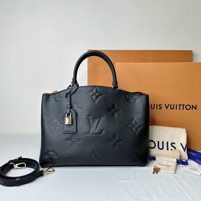 LV Grand Palais黑壓紋托特包-1