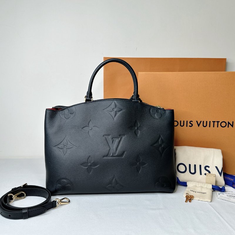 LV Grand Palais黑壓紋托特包-2